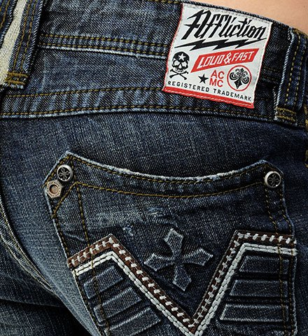 Джинсы Affliction Ace Basque Repo Jeans